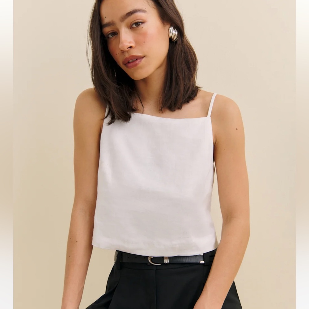 Reformation Kerri Linen Top